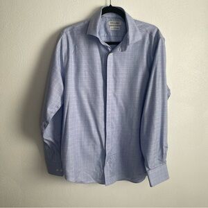 Twillory Safe Cotton button up non iron size 16.5 34/35 blue